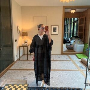 Visvim Black and White Polka Dot Kimono
